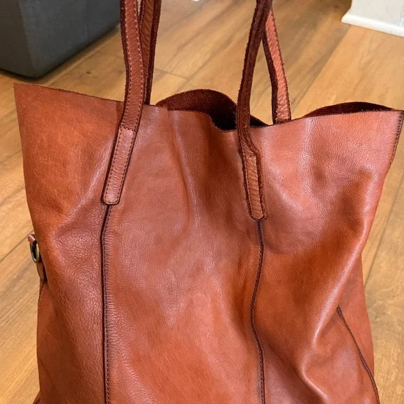 MARTA PONTI Slouchy LeatherTote Bag Crossbody with insert - Picture 9 of 13